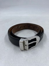 Louis Vuitton Black Leather Belt Length 44"