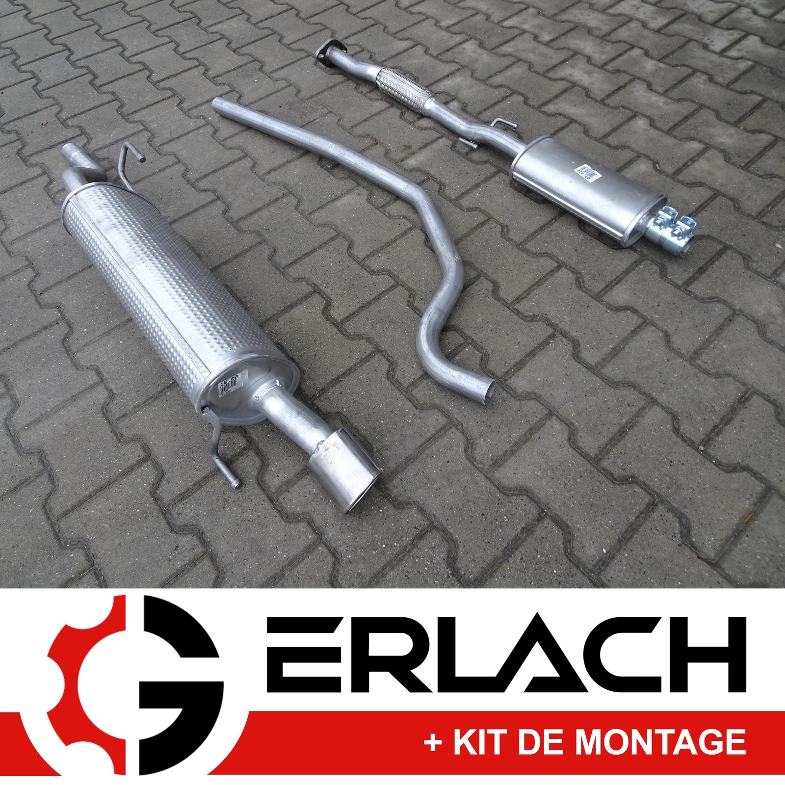 Échappement silencieux pour Alfa Romeo Mito 1.4 5209 arrière, pot de détente essence essence 1.4L