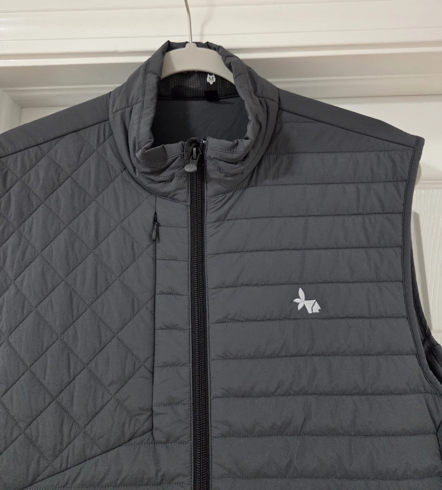 EUC GREYSON Classic Gray Yukon Ultralight Hybrid Vest Golf Pocket Medium (Logo) - Image 3 of 4