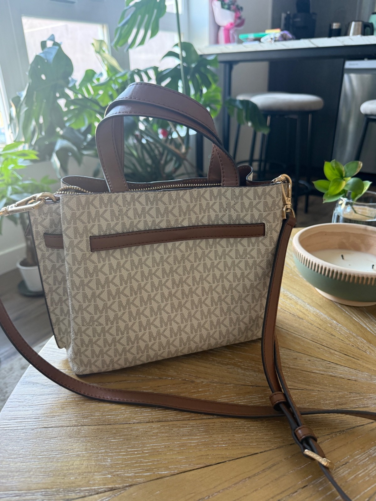 handbags women michael kors canvas crossbody purse thumbnail 2