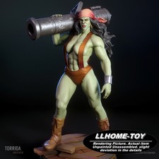 30CM tall the Orc Pirate cannon 3D Print Model Unpainted Unassembled GK Figure