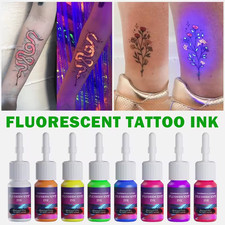 DM 8PCS 5ml Fluorescent Tattoo Ink Set Professional Tattoo Pigment Tattoo