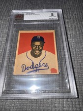 1949 Bowman - Jackie Robinson #50 (RC) BECKETT 5 EX AMAZING CARD!!