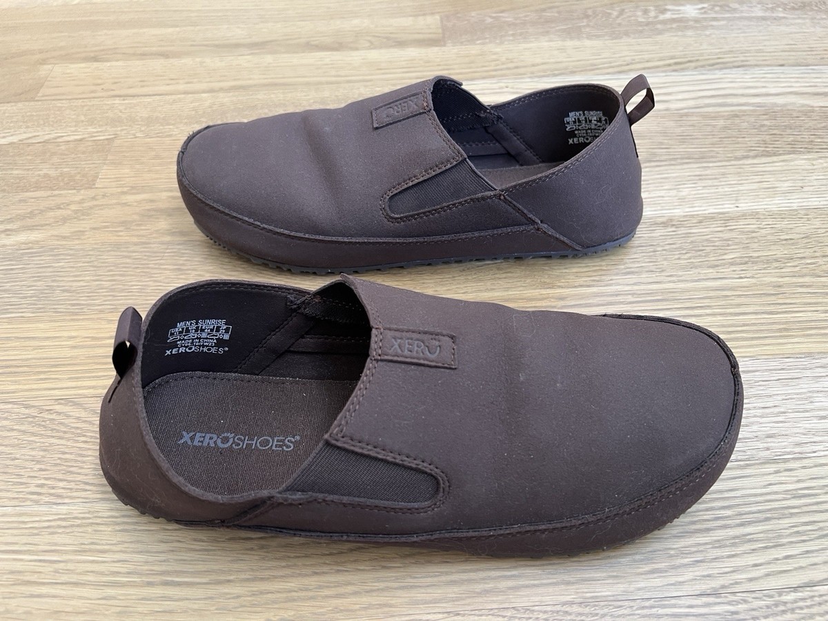 Xero Shoes Mens 11 Sunrise Barefoot Brown Slip On Loafers  display picture 1