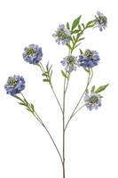 Artplants KüNstlicher Zweig Scabiosa Ruxter, Blau, 115Cm