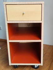 Rollkommode, Nachttisch, Ikea Robin, 60 cm lang, 72 cm hoch