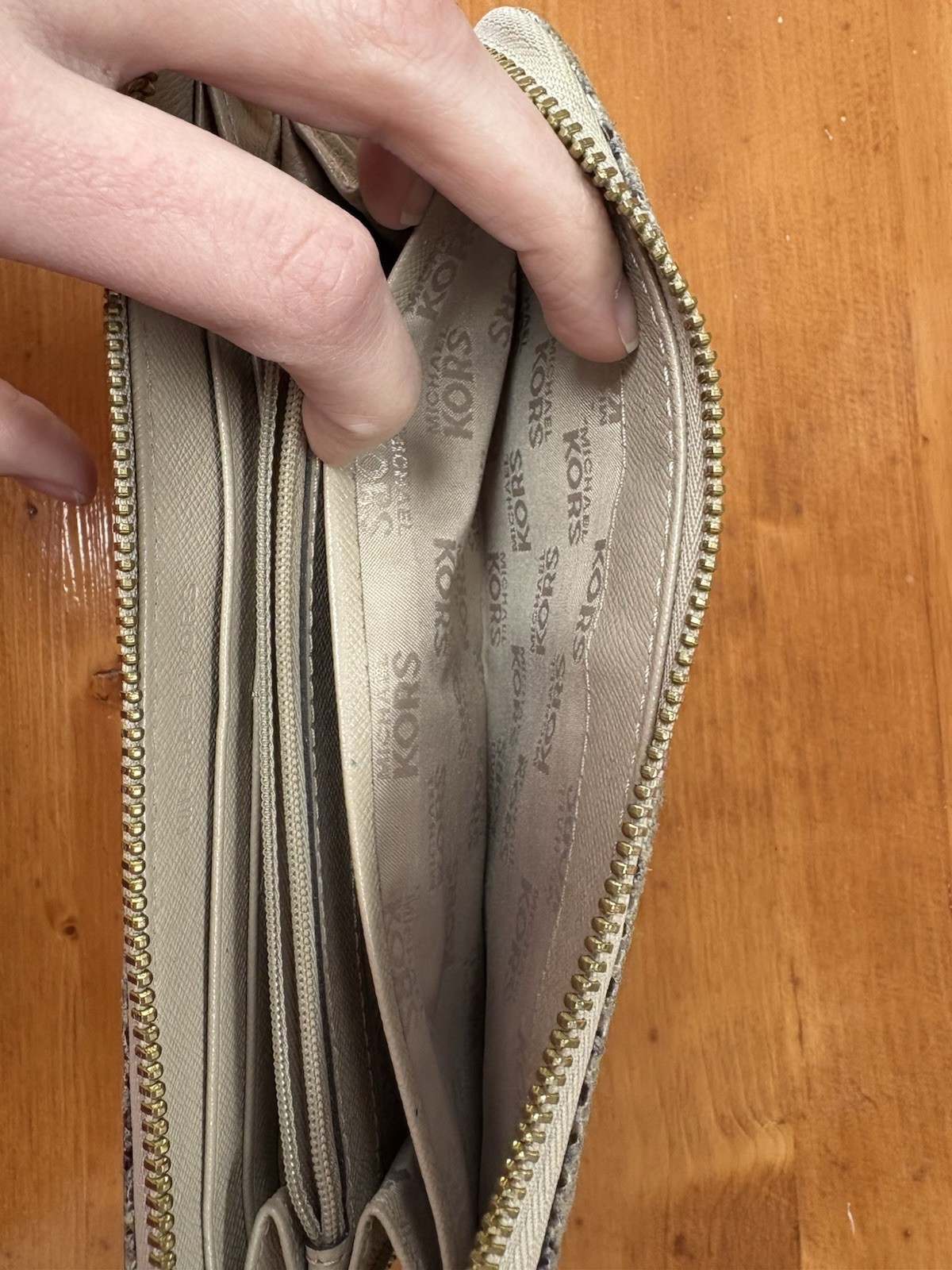 Michael Kors MK Python Wallet Wristlet Clutch - image 6