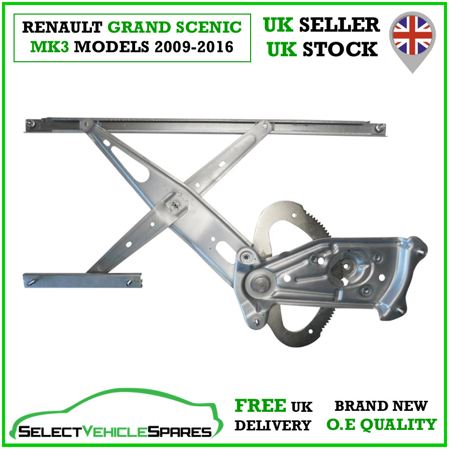NEW Renault Scenic / Grand Scenic Mk3 Left Front Window Regulator 2009-2016 - Image 3