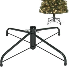 Folding Christmas Tree Stand for 4-6 Ft Artificial Trees Fits 0.5-1.25" Poles