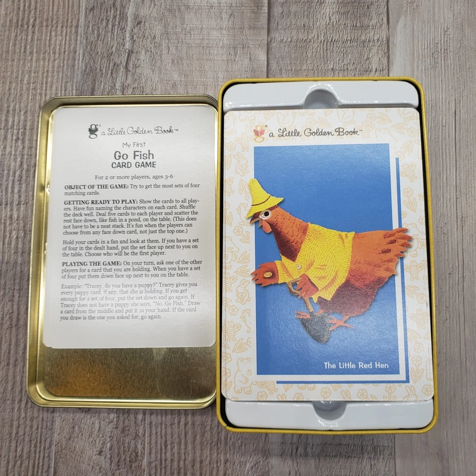 A Little Golden Book My First Go Fish Card Game 60th Anniversary Tin Limited Ed. - Image 3 of 4