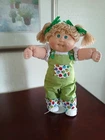 Vintage Cabbage Patch Doll #3 HM GREEN EYES Wheat Poodle Hair OK Tag