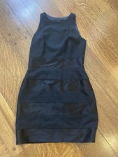 Classic Little Black Dress With Satin Stripes