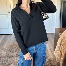 Frank  Eileen Patrick Henley XS Popover Triple Fleece Shirt Long Sleeve Preppy