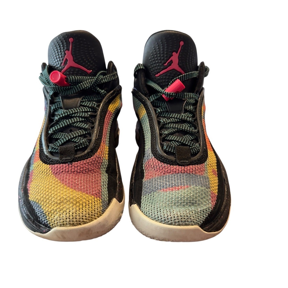 ジョーダン メンズ バッシュ Air Jordan XXXVI Low Basketball Shoes - Black/Pink/Teal Jordan Mens Sz 7 XXXVI Black/Pink Washed Teal Low Basketball