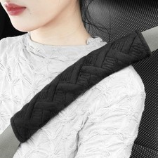 Universal Black Car Seat Belt Pads Covers for Comfortable Driving
