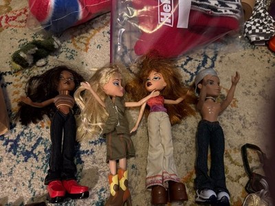 Rare MGA Bratz Dolls 3 Girls 1 Boy 2001 & 2002 Sasha Chloe Meygan Dylan Extras