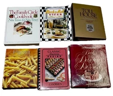 Cookbook Mixed Lot Tollhouse-Rock N Roll Diner-American Baking-The Family Circle