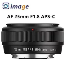 SGimage AF 25mm F1.8 Auto Focus Large Aperture Prime Lens for Fujifilm X, Sony E