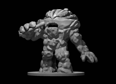 Earth Elemental Singer for D&D Dungeons and Dragons Pathfinder DND Mini