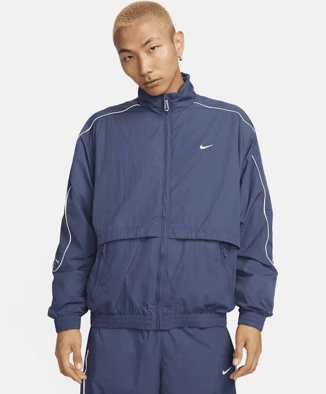 Nike Sportswear Solo Swoosh Woven Track Jacket FB8622-437Mens Size XS New No Tag thumbnail 3