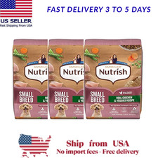 3 Pack Rachael Ray Nutrish Small Breed Real Chicken Veggies Dog Food 13lb