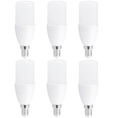 6 LED Tubes Stick T37 8W=60W E14 Mat 850lm Blanc Froid 6500K - Photo 1/2