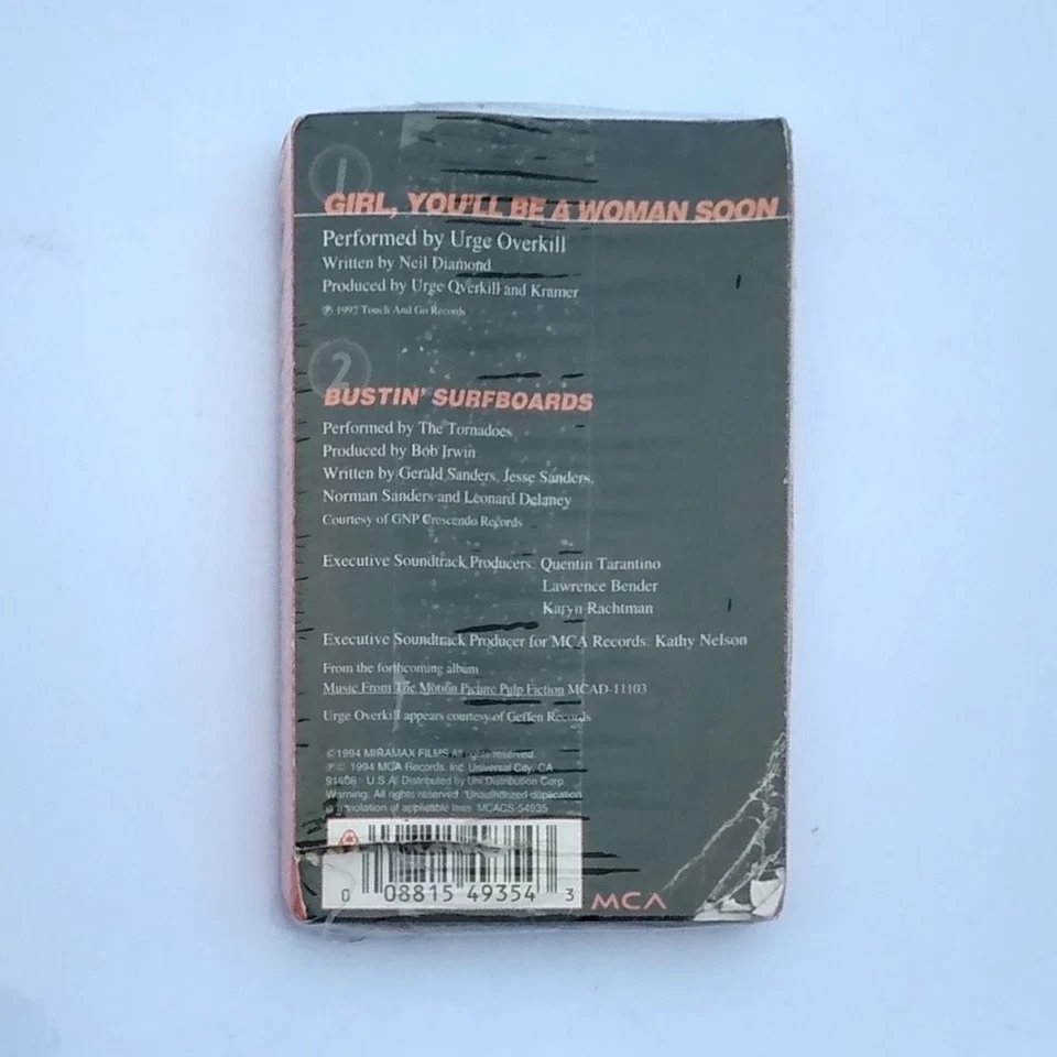 URGE OVERKILL Girl You'll Be A Woman Soon 1994 PULP FICTION PROMO Uma Thurman - Image 3 of 4