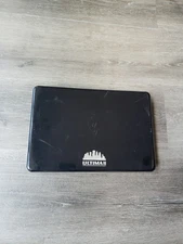 VTG 70s Ultima II Black Acrylic EMPTY Cosmetic Storage Case 11"x7" Revson FLAWS