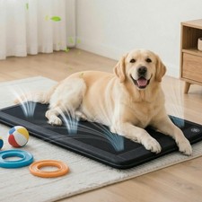 Electric Dog Cooling Mat, 30"x24" Pet Cooling Mat Indoor with Fan for Dogs an...