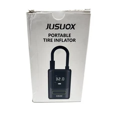 JUSUOX Tire Inflator Portable Air Compressor, 150 PSI Cordless Air Pump Open Box