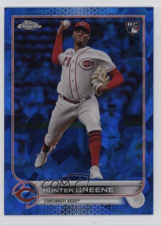 2022 Topps Chrome Update Sapphire Edition Hunter Greene #US160 1si3