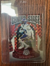 2024 Panini Justin Jefferson Mosaic White Center Stage 13/25 RARE!!