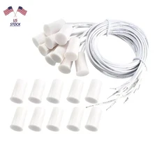 New 100 MA 10 x RC-33 Wired Door Contact Sensor Alarm Magnet Reed Switch