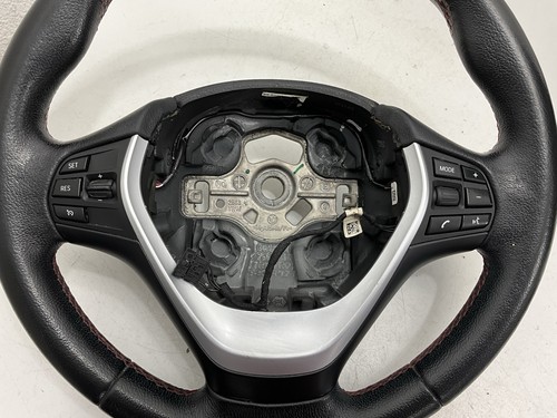 2013 BMW 328i Steering Wheel w/ Controls black leather OEM - Picture 6 of 9