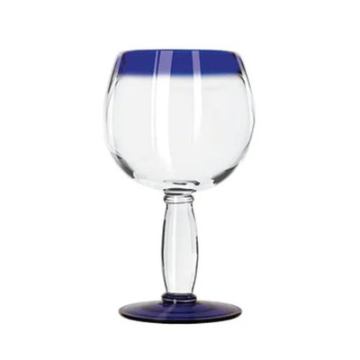 Libbey 92309 Aruba 16 oz Anneal Treated Cocktail Glass w/ Blue Rim -1 Doz