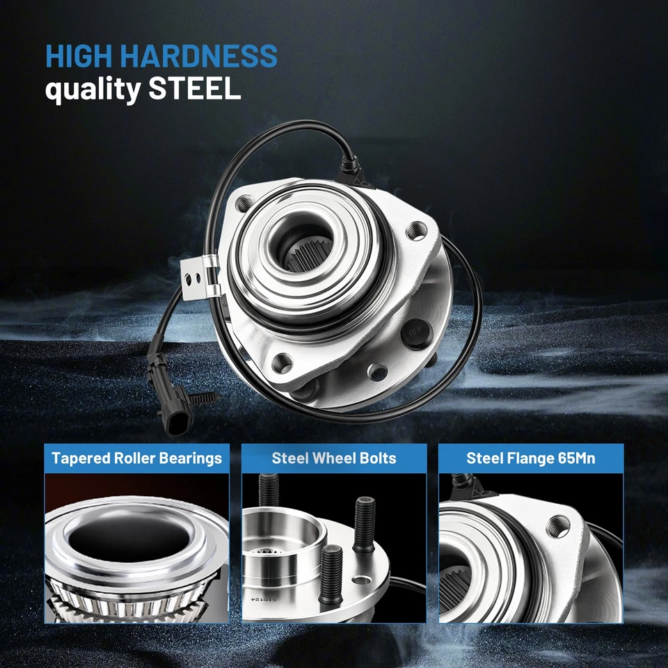 Conjunto de buje y cojinete de rueda delantera 2x4 para Chevrolet Blazer 1997-2005 4,3 L Foto 4 de 4