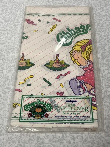 Cabbage Patch Kids 1983 80's Vintage Large Table Cover Paper RARE
