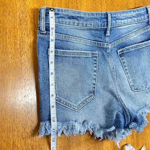 Willow Root Vintage Dad Jean Denim Shorts Distressed Frayed Hem Size 26 - Picture 11 of 13