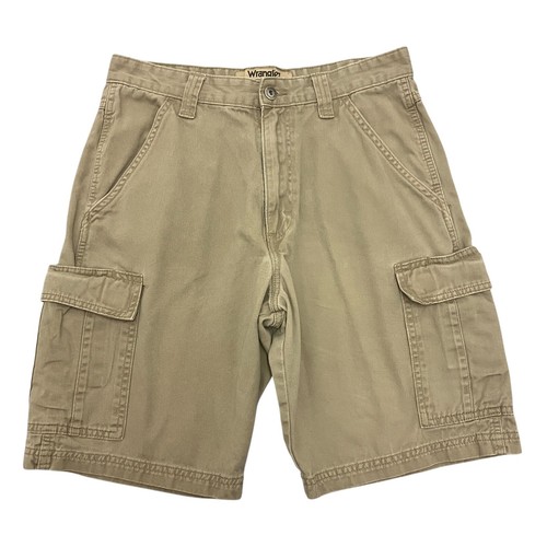 Wrangler Cargo Shorts Relaxed Fit Beige Mens 29W 10L 100% Cotton - Picture 1 of 12
