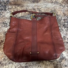 Borsa a tracolla Frye da donna in pelle con tasca laterale - Cognac