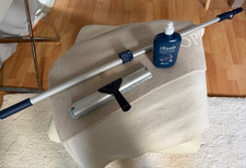 Ha-Ra Fensterputzset 3-teilig / Wischer 32cm, Teleskopstange, Vollpflege TOP
