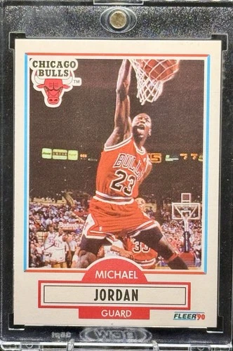 1990 Fleer #26 MICHAEL JORDAN 🔥 MINT CENTERED 🔥 Chicago Bulls HOF