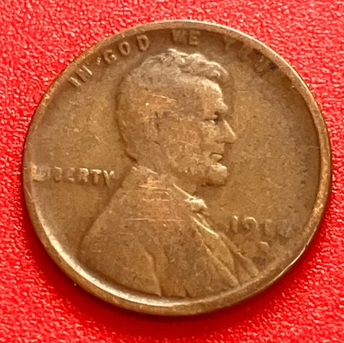 1912 D Lincoln Wheat Cent Penny G+  Good Better Date Coin