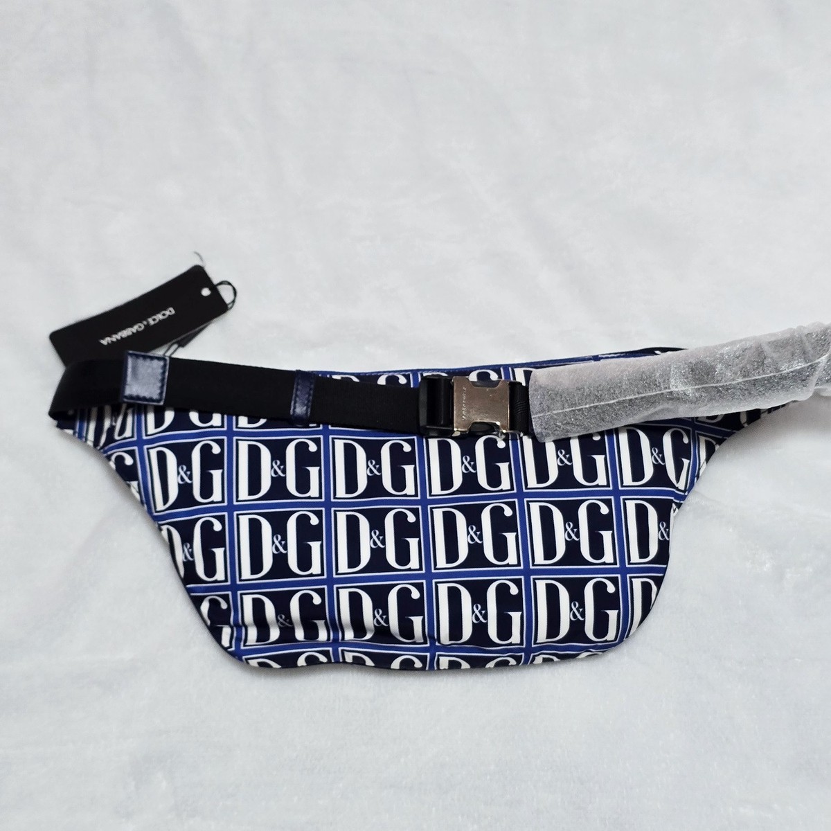 Dolce & Gabbana Allover Logo Tile Nylon Belt Bag Fanny Pack | MSRP
