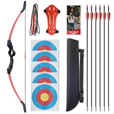 45" Youth Archery Bow and Arrows Set for Teens 12 Years, Recurve Bow for Teen...