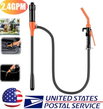 Battery Powered Electric Fuel Transfer Siphon Pump Gas Oil Water Liquid 2.4 GPM