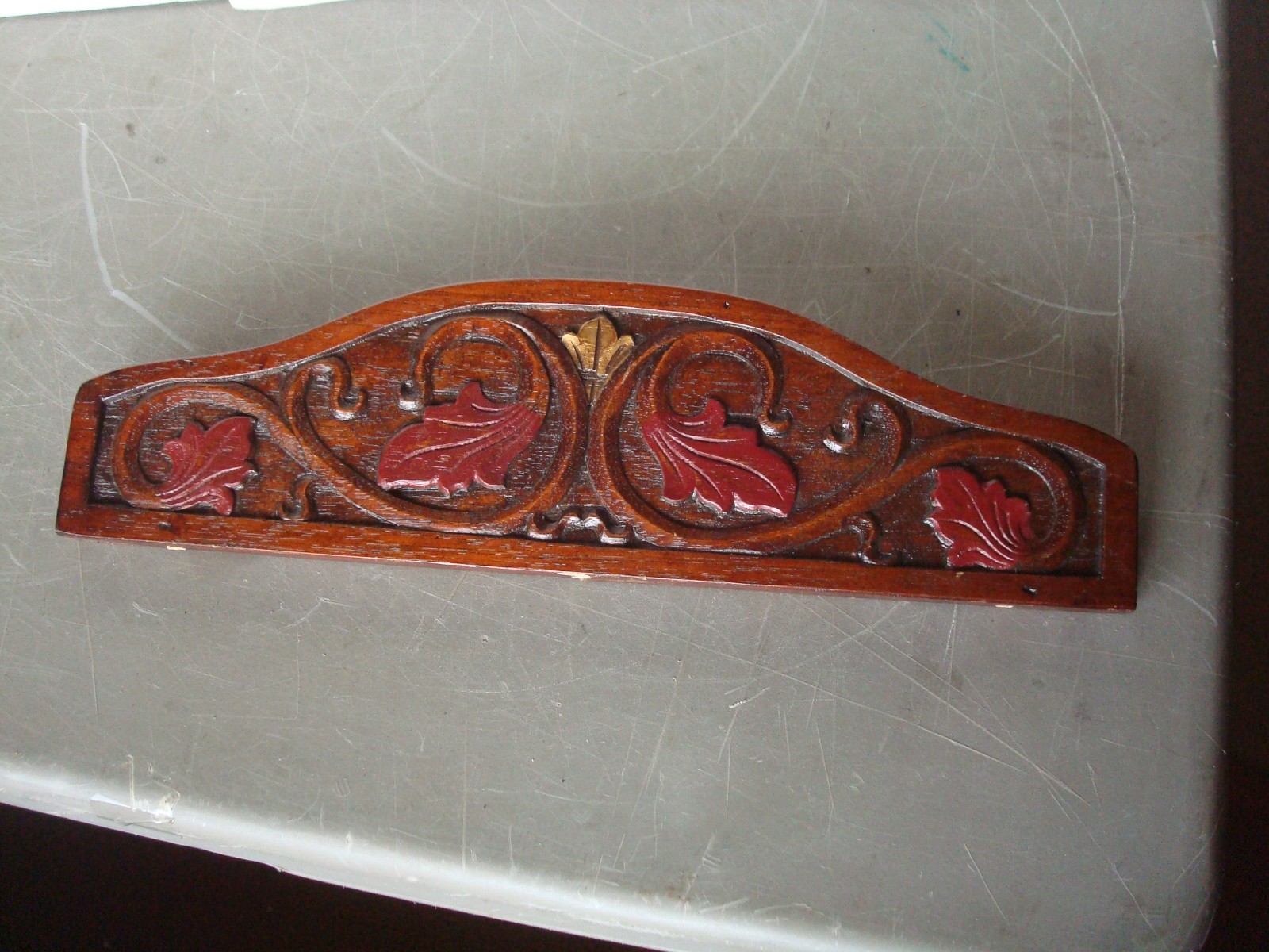 Painted Wooden Carved Clock, Furniture Crown, Pier 1 imports