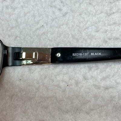 Bulova Boracay Eyeglasses Black Studded 52-16-135 Frames Only BULOVA Boracay Eyeglasses Frame Only Womens 52-16-135 Black  main image 3