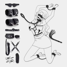 BDSM Set Rope Cord Set Restraints  Whips for Couples Ties Ankles Wrists Straps