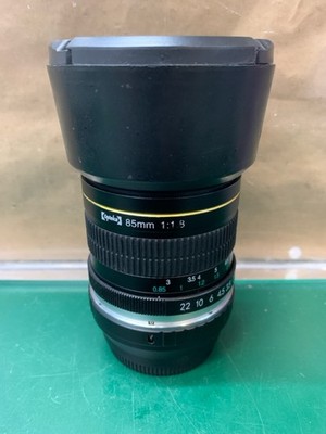 Opteka 85mm F/1.8 for Nikon F Manual Focus Lens (E10050930)